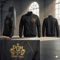 P.O.M Windjacke – Power of Muay Thai (Schwarz/Gold)
