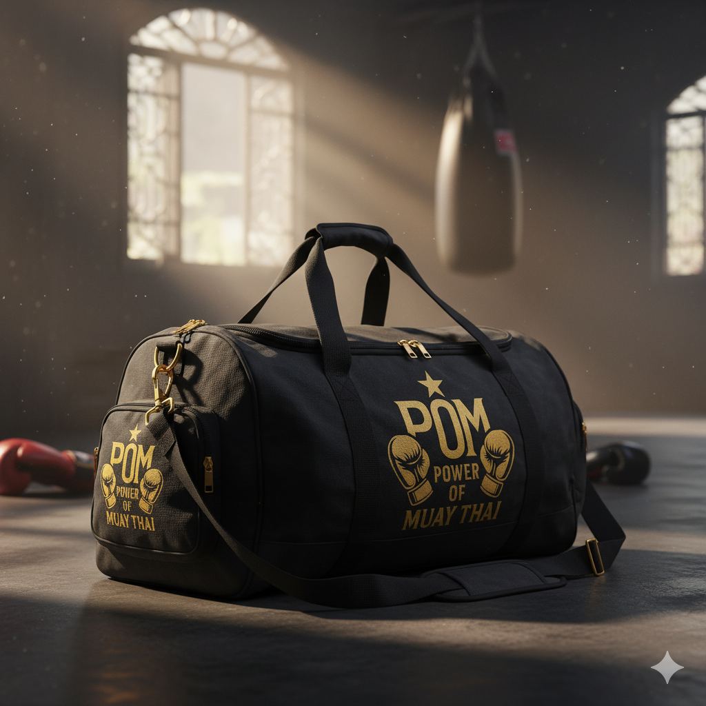 P.O.M Sporttasche (Schwarz/Gold Edition)